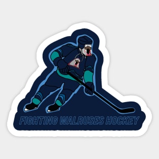 Fighting Walrus Hockey Alternate Sticker